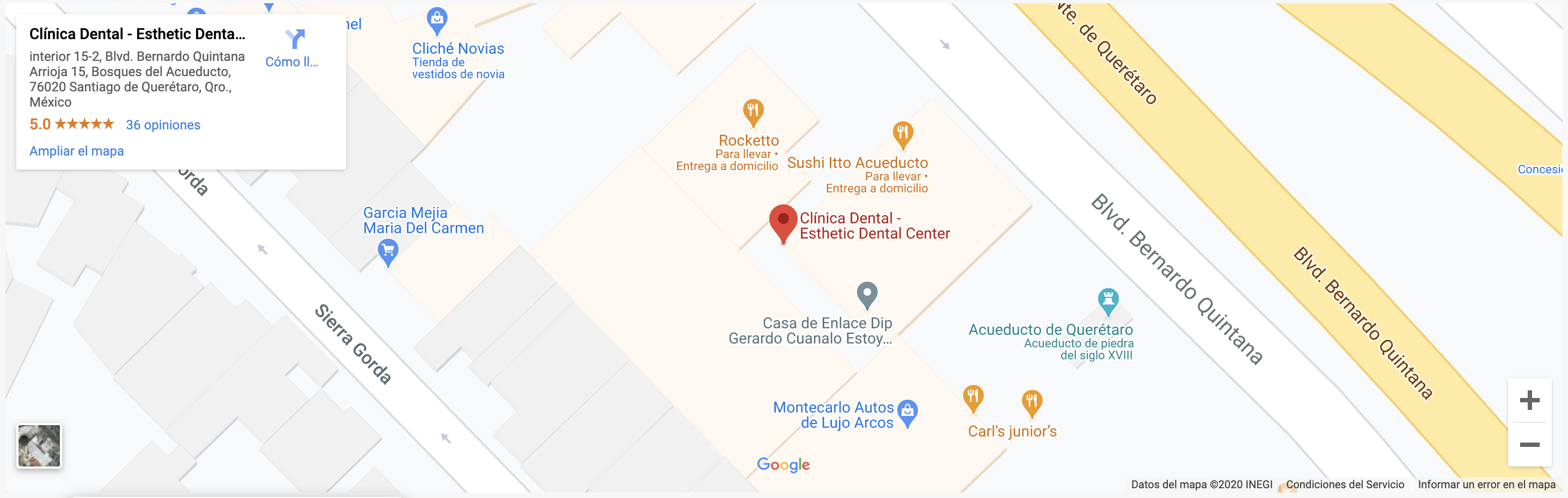 ubicacion esthetic dental center